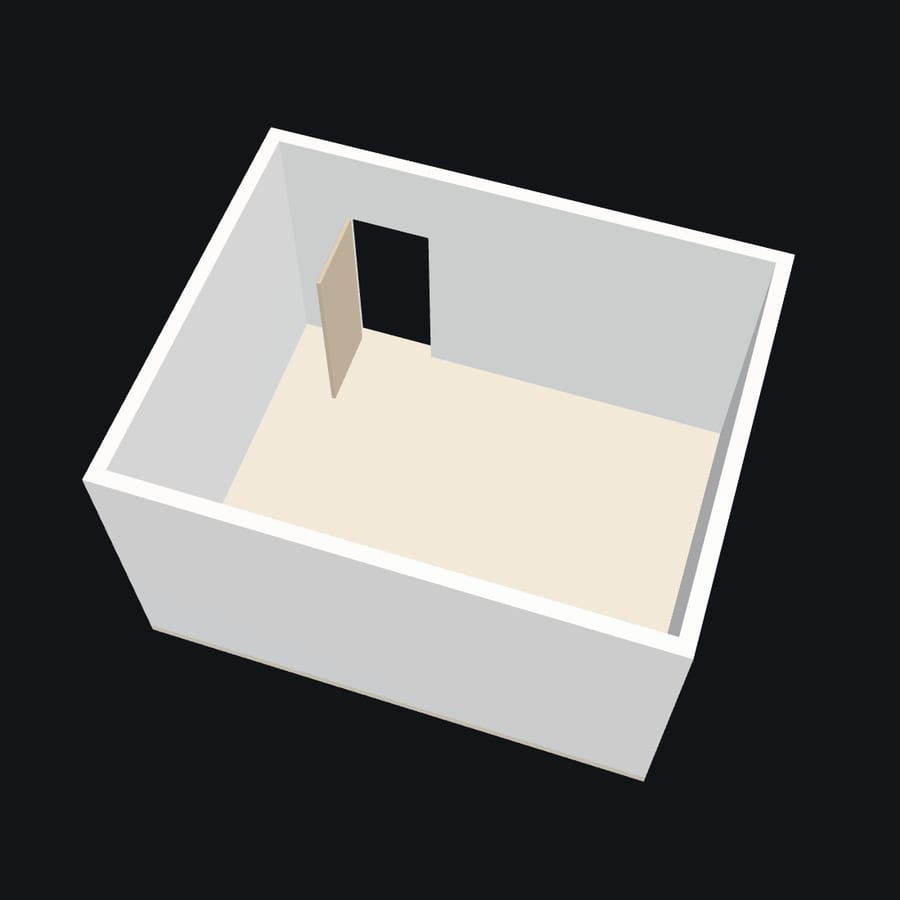 The same room as a 3D model